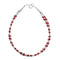 3-Strand Coral Liquid Silver Southwestern Bracelet AX125586